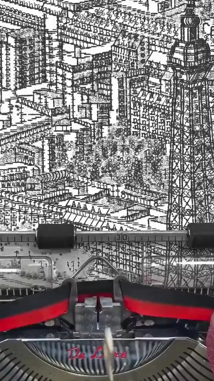 James Cook is a highly talented artist known for creating intricate landscapes and portraits using vintage typewriters, strategically placing characters and symbols with precision to craft masterpieces