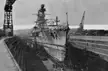 Japanese battlecruiser Kongo in dry dock for modernization, Yokosuka Naval Arsenal, 21 October 1929 [2470x1620]