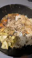 Japanese Curry Jasmine Rice Furikake pickles.. 