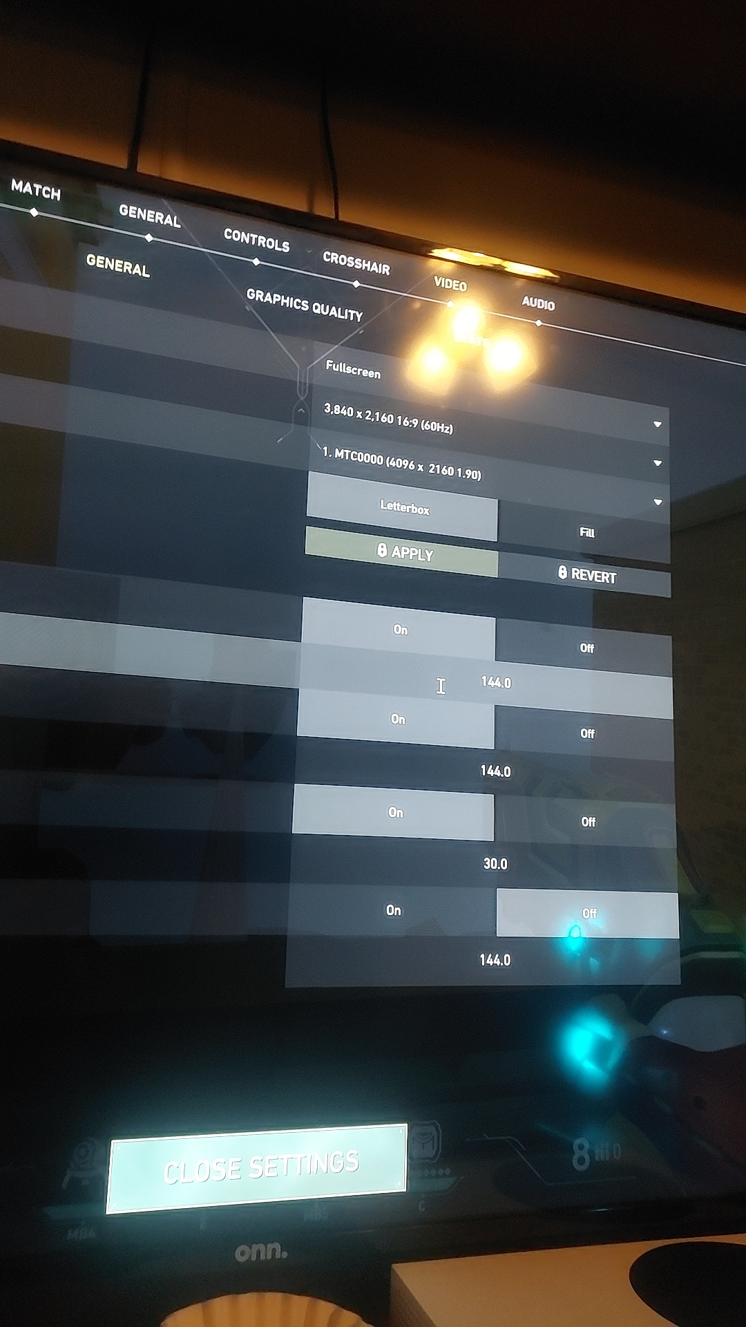 Custom gaming PC build with an XFX RX 580 8GB running Valorant gameplay at 4k60 resolution.