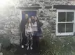 Jimmy Page with current owners of Bron-Y-Aur Cottage in Wales