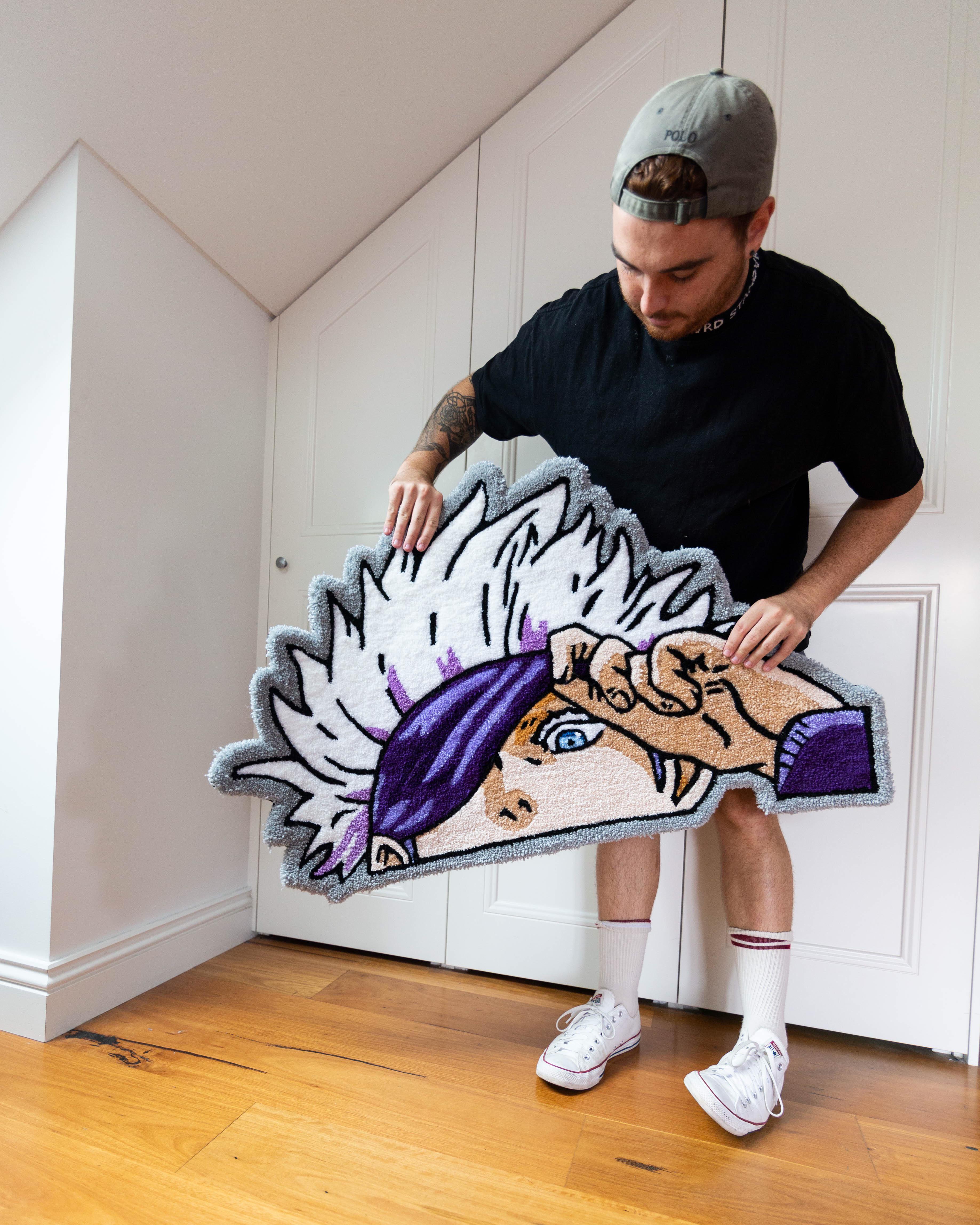 Super fun Gojo Rug I made!! What do you guys think?! | Scrolller