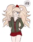Junkuro wearing her BF's hoodie