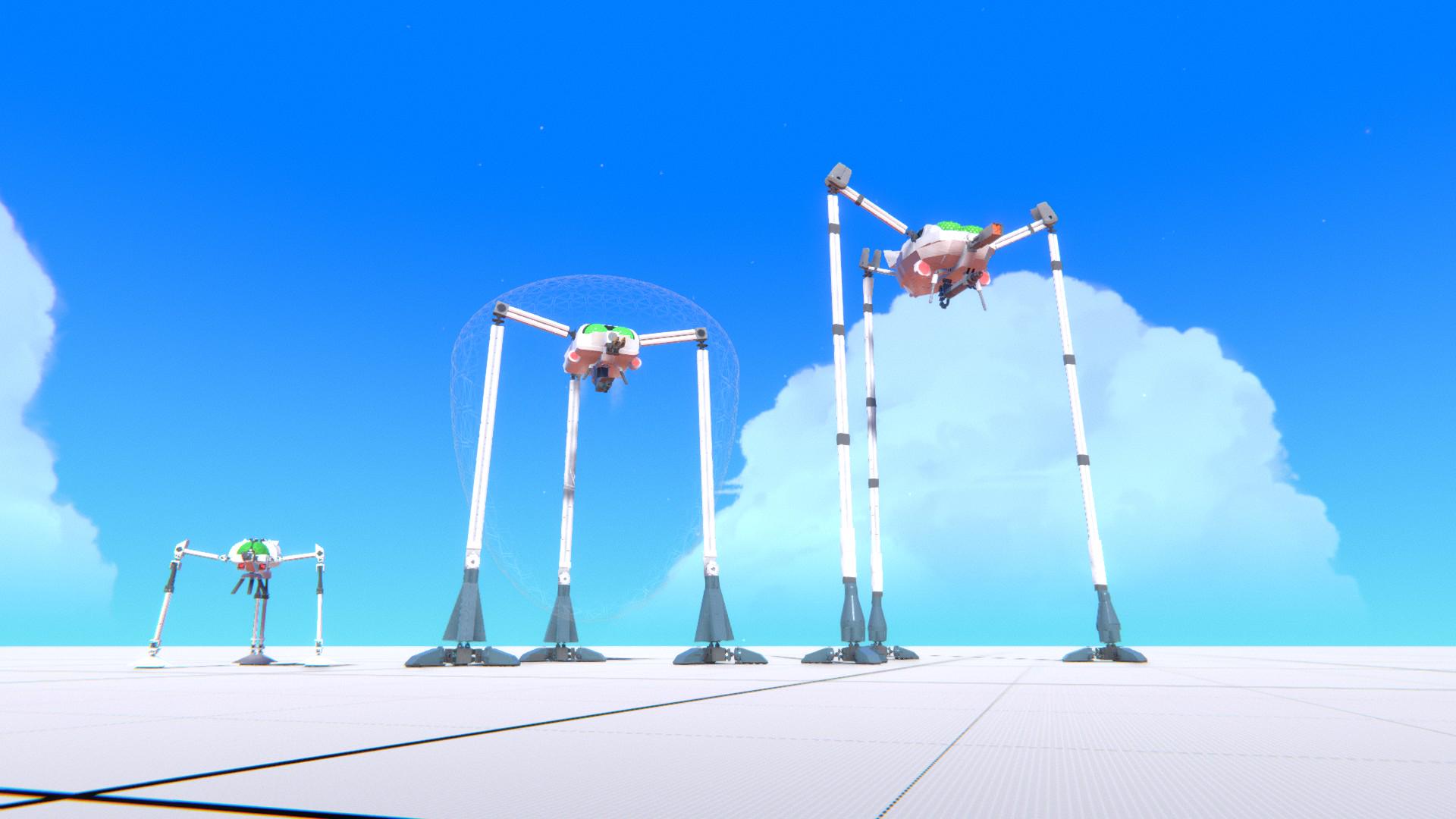 Just a size comparison of my Jeff Wayne fighting machines in the game ...