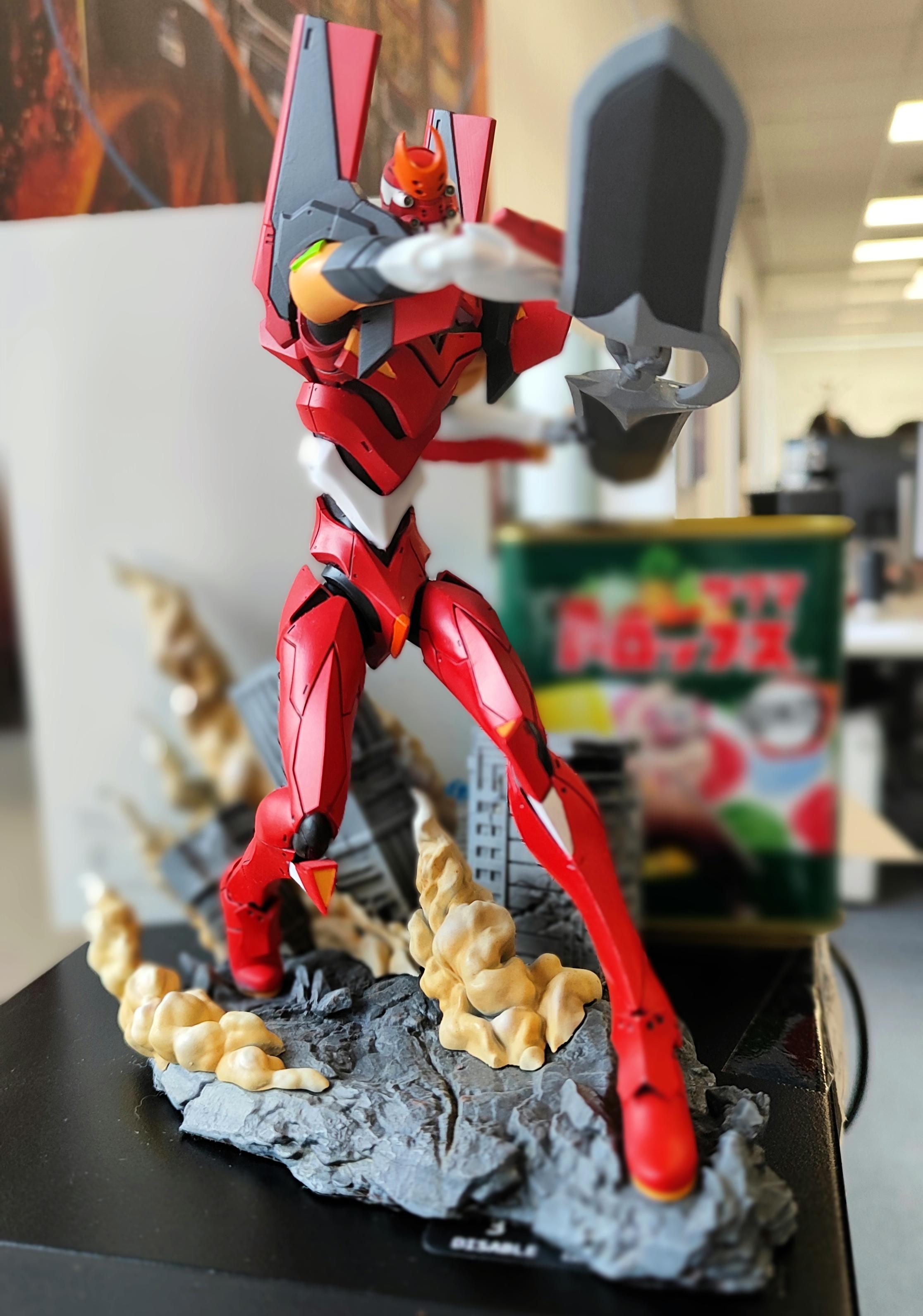 A friend just gifted me this 3D printed figure of EVA 2. Hand painted ...