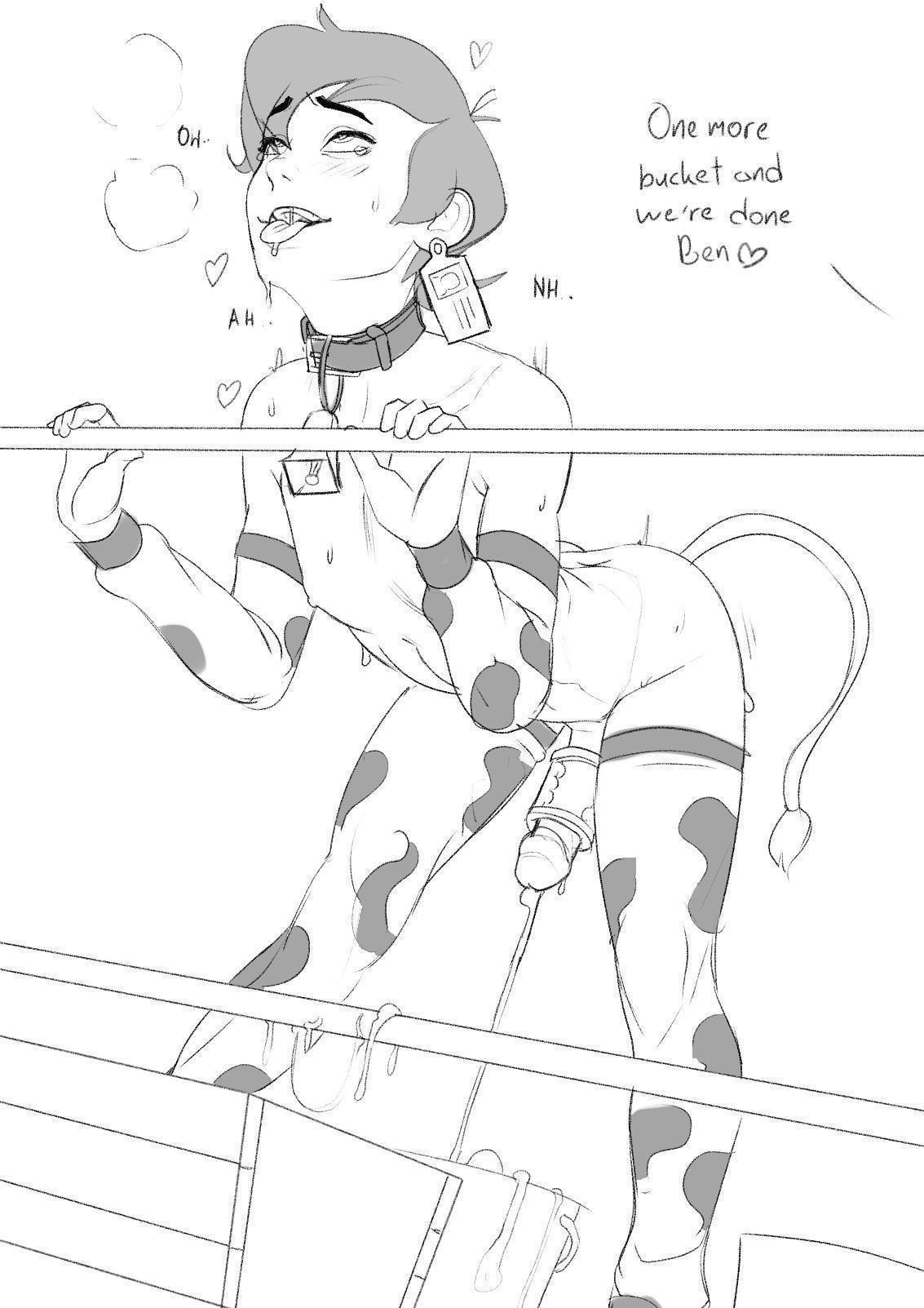 Hentai BDSM art featuring femboys and busty women in bondage, shibari, and gagging scenarios