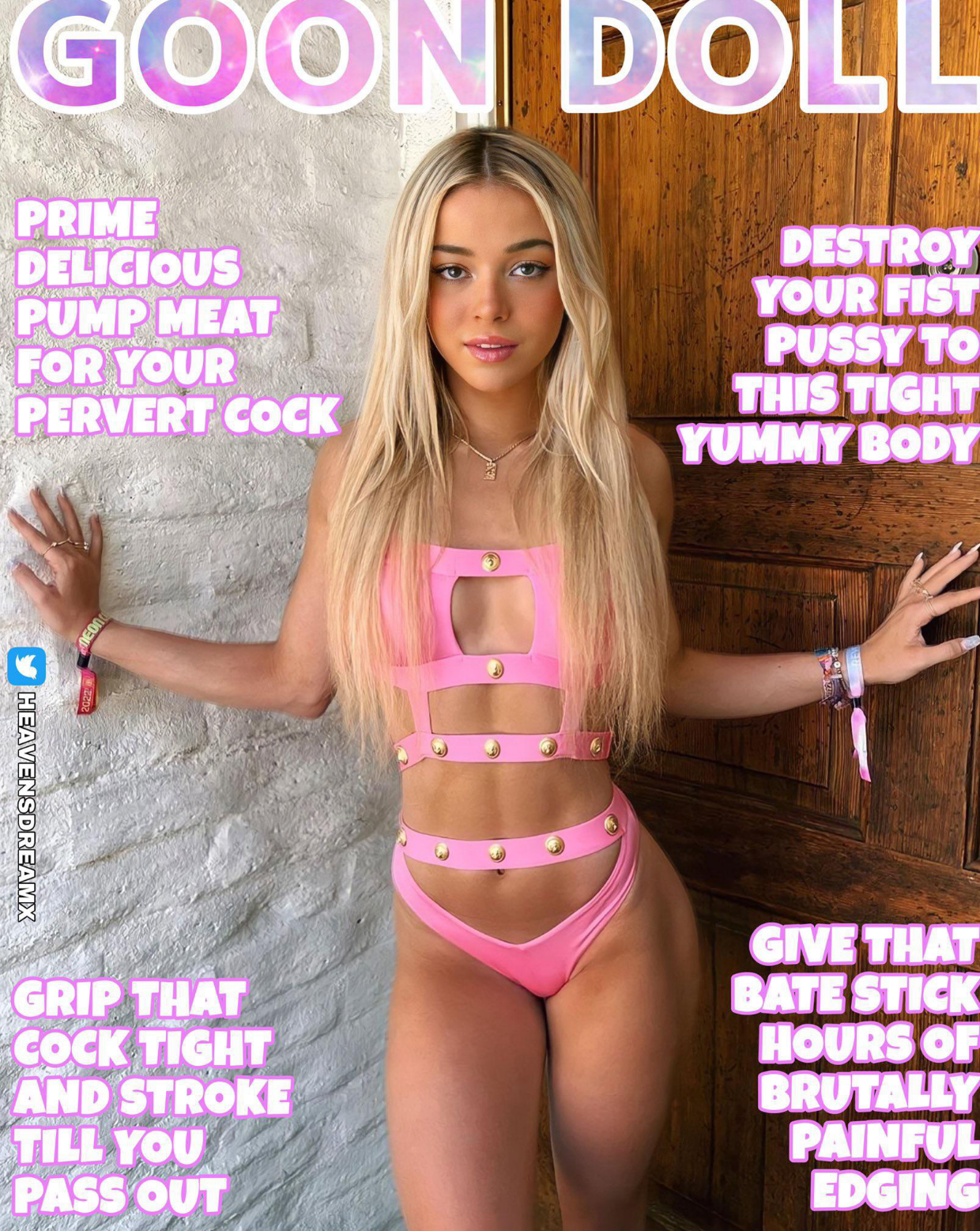 Trans women in provocative attire and lingerie, including blonde, redhead, and brunette models posing and flashing.