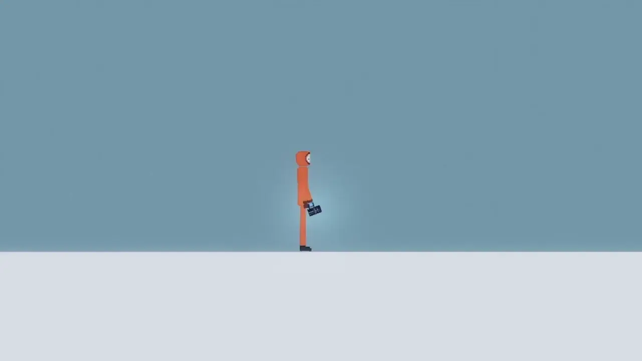 Kenny gets ran over by an Ambulance