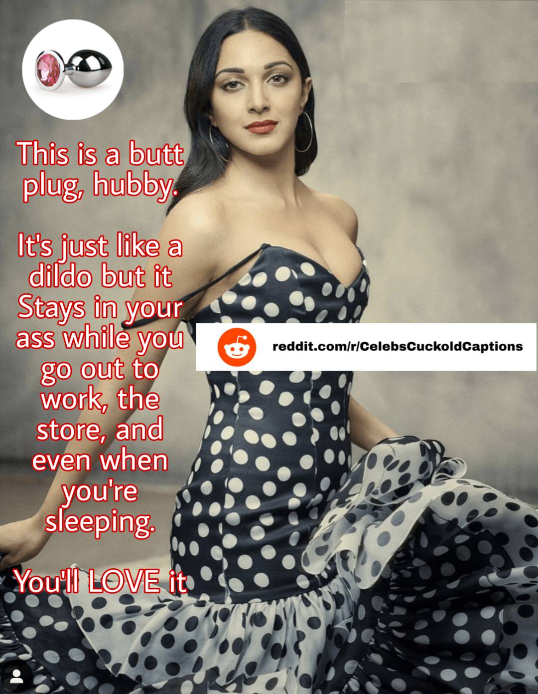Kiara Advani Femdom Buttplug Caption Scrolller