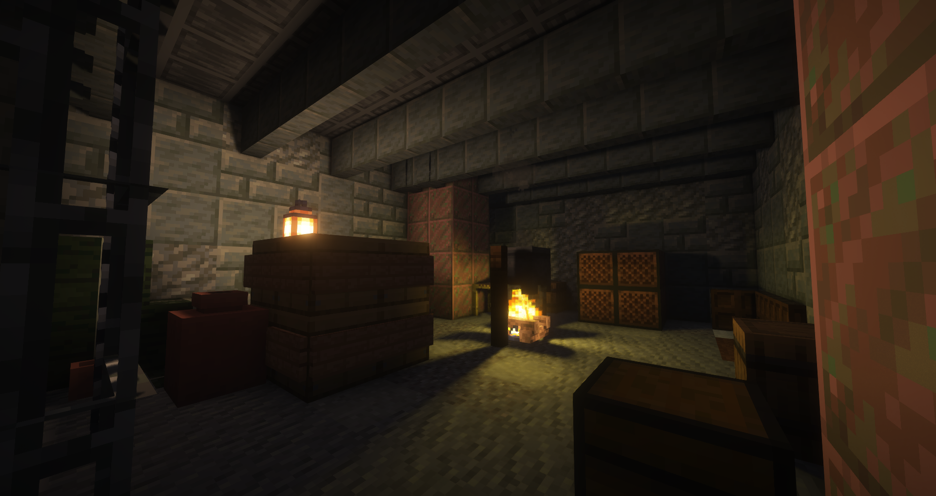 Post-apocalyptic metro Minecraft builds featuring a Japanese-style street and a dungeon with green glowing liquid