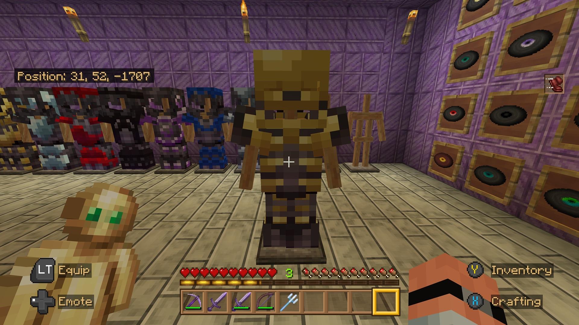 Minecraft Custom Rib Build Turned on the Natural texture pack and the Rib armor trim looks so much ...