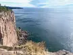 Lake Superior from atop Palisade Head, Minnesota, a clifftop about 100 meters above the lake.