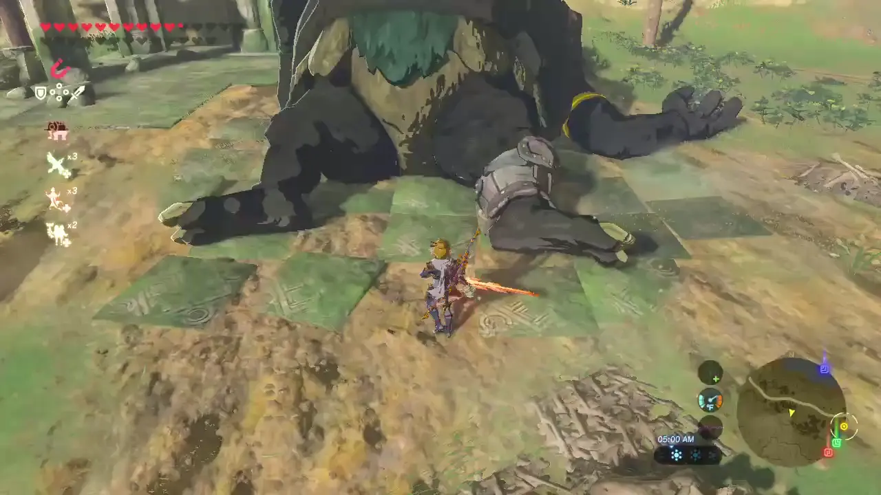 Link gets sat on