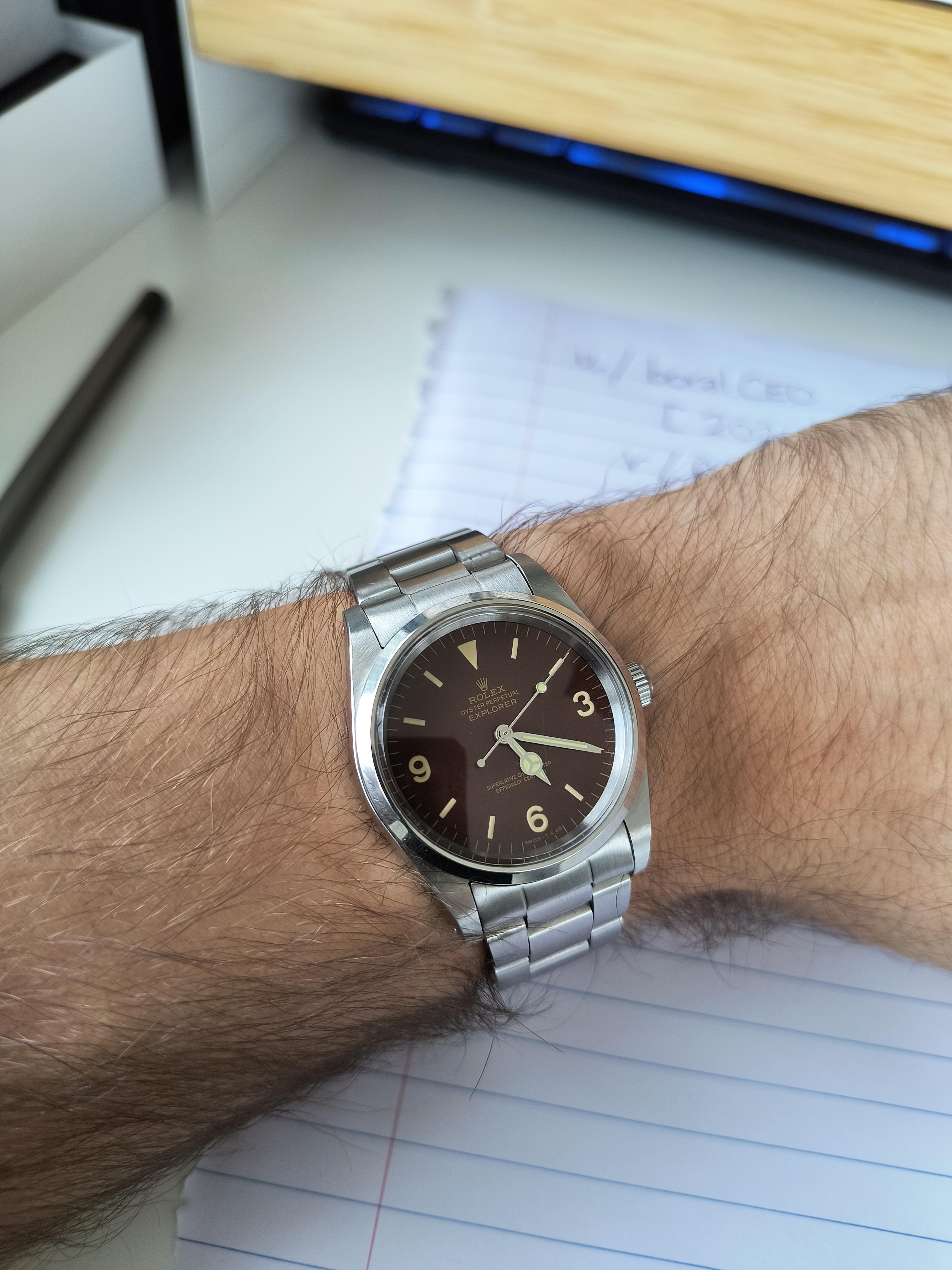 [WTS] [CAN/USA] RafflesDials Build Rolex Explorer 1016 Tropical Dial ...