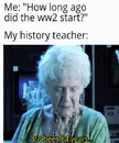 Luckiky my history teacher is a smart man.
