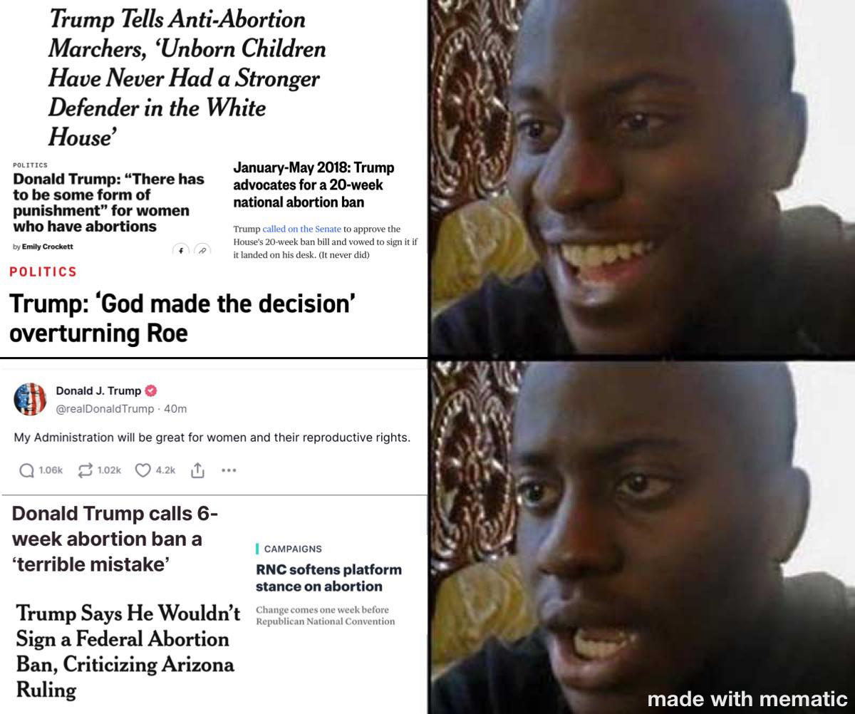 Make Trump pro-life again 