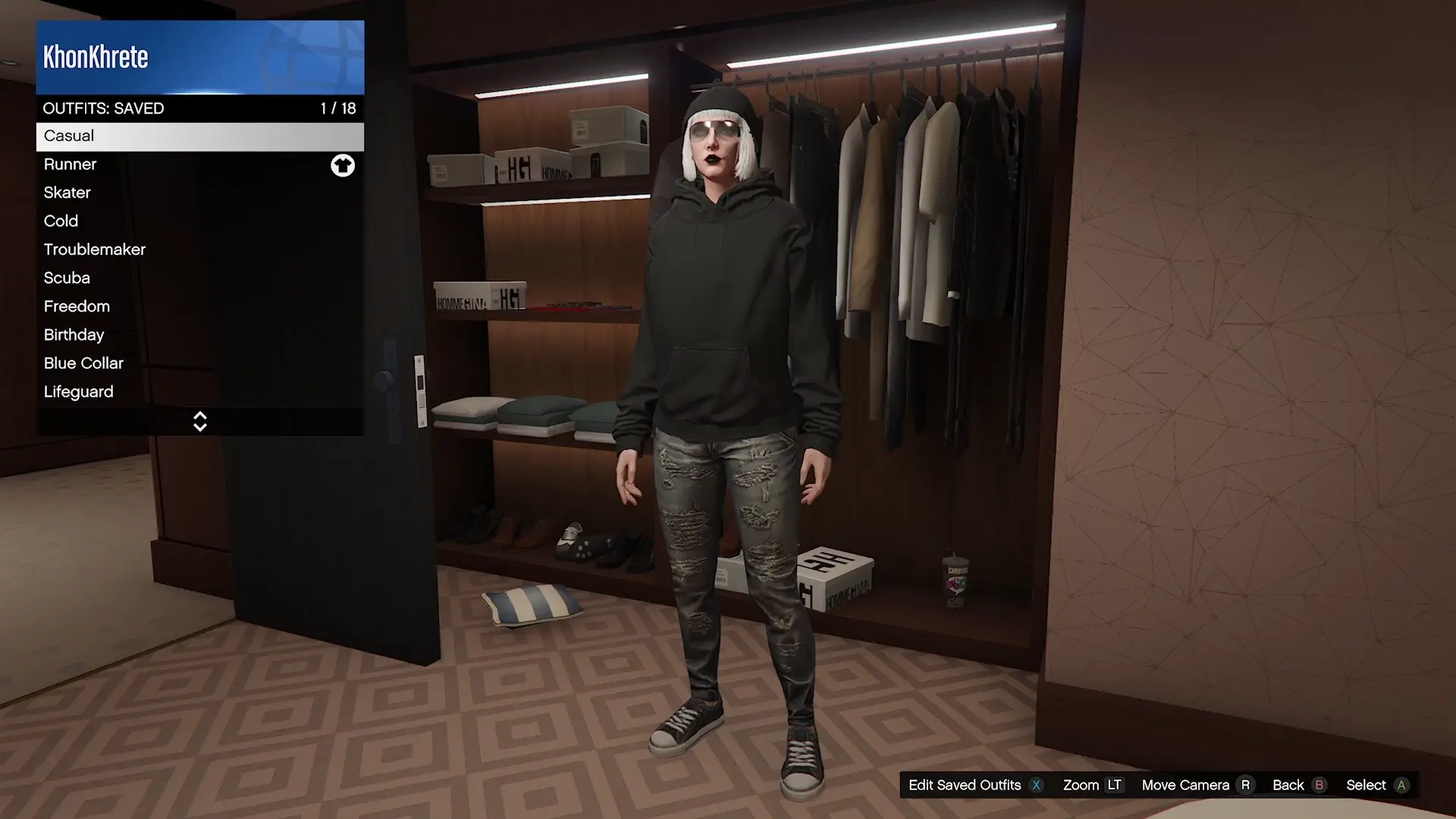 Me TV logo stuck on all tops for female character, need help removing [XB Series X]