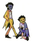 Mini Comedy n Tragedy color-swap