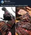 Mmmm Godzilla brisket 