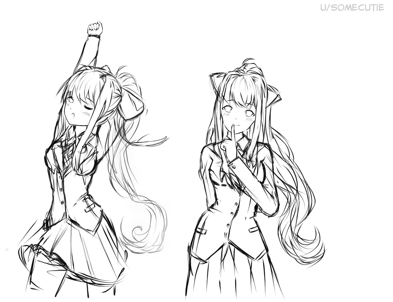 Monika sketches! | Scrolller