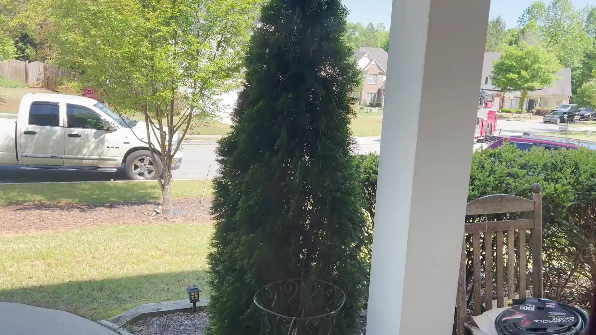 Most bad ass looking fire truck I've seen just rolled through my neighborhood this morning.