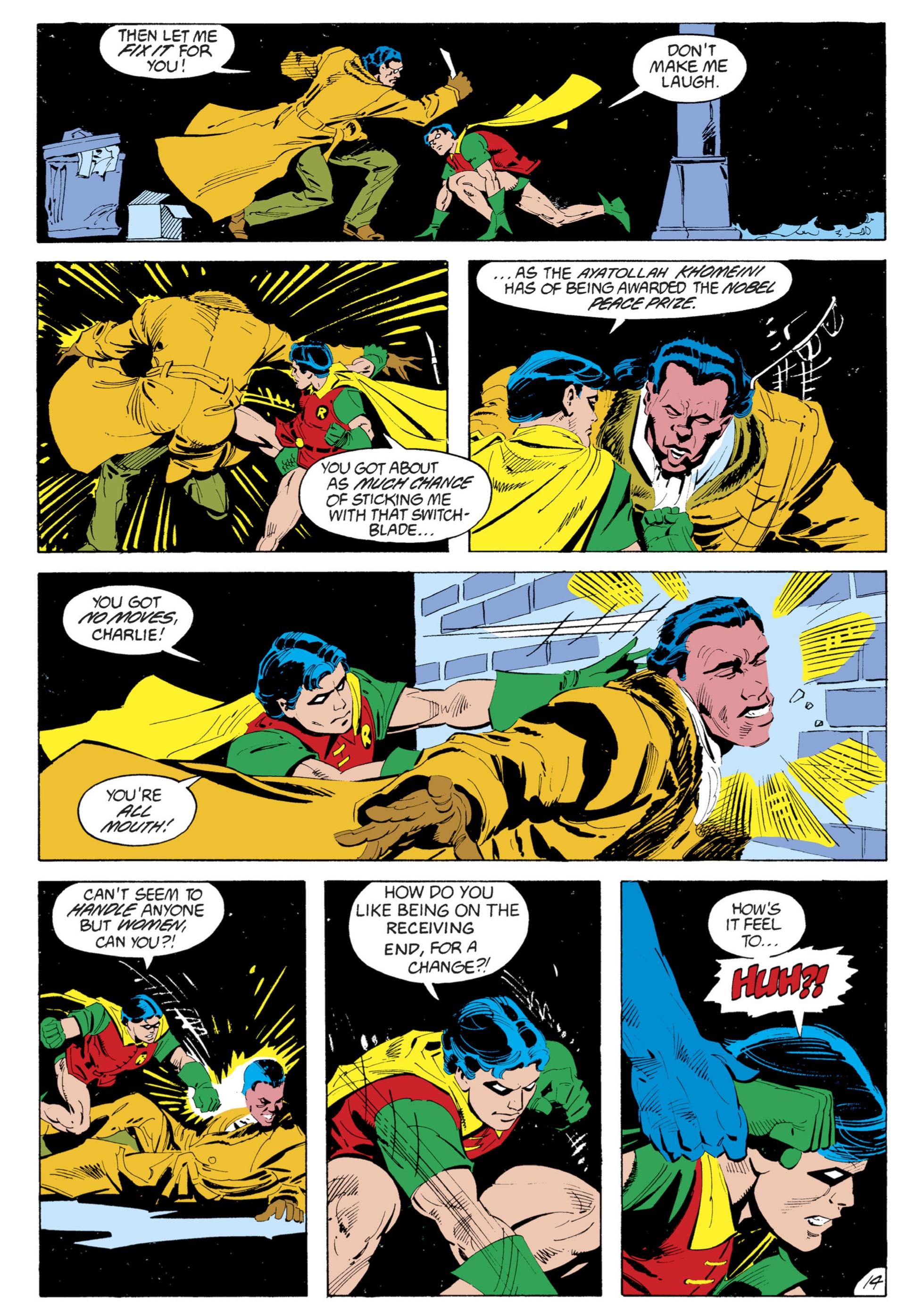 Jason struggled with his anger even when he was Robin (Batman #422 ...