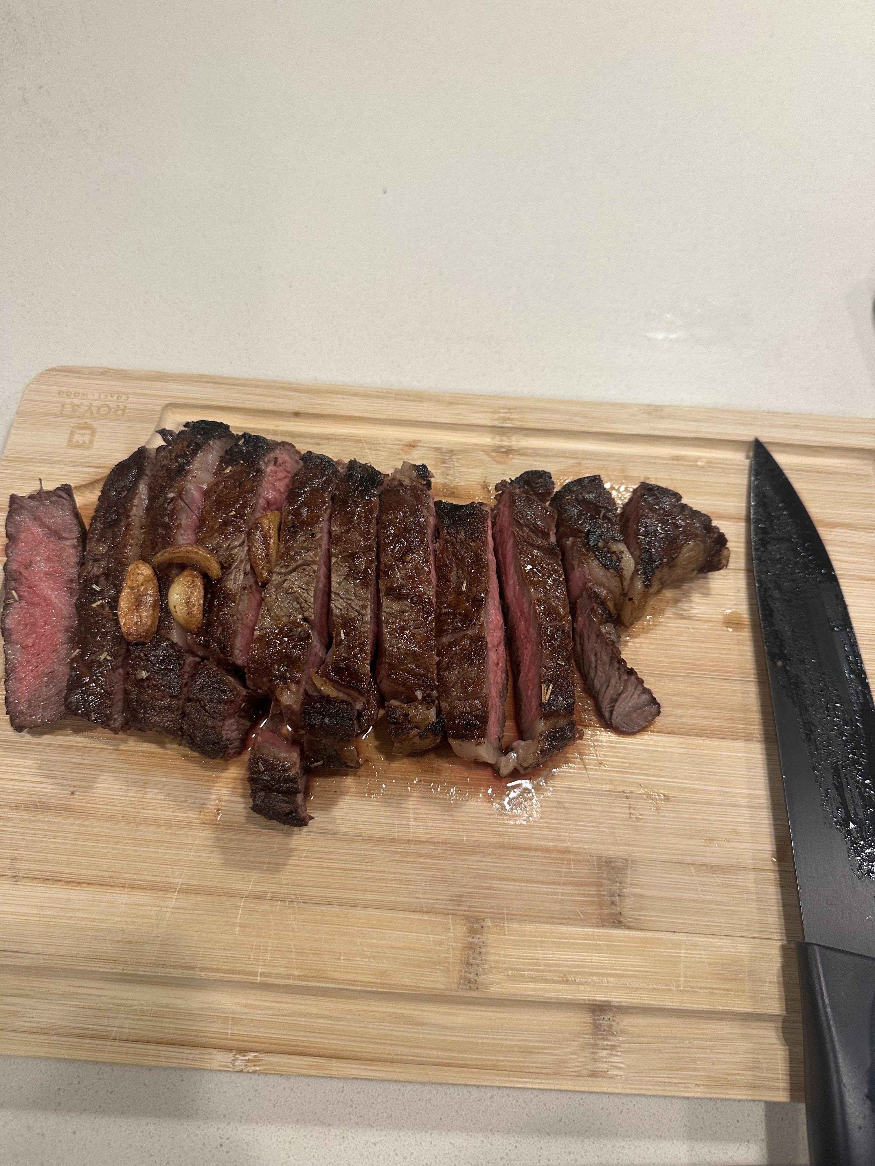 Rare Puls Ribeye Med rare dry aged ribeye | Scrolller