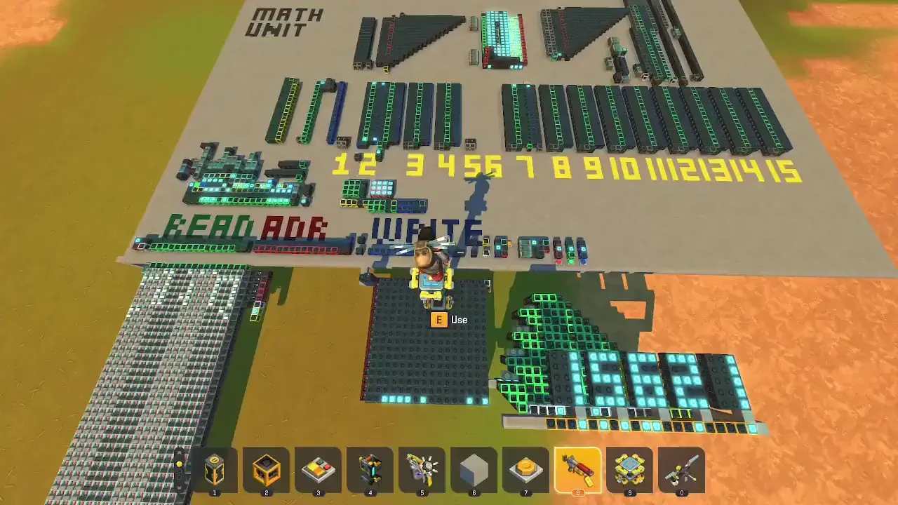 My 16 bit cpu running the fibonacci sequence