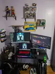 My average battlestation! It's my little gaming center. 