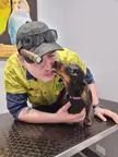 My best friend of 12 years kissing me goodbye for the last time.