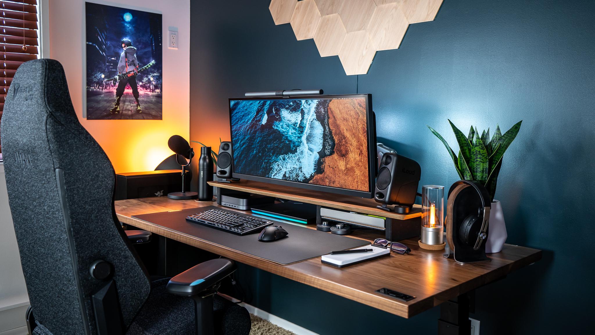 My Dual OS Workspace. Using a KVM switch to switch between MSI GE66 & MAC :)