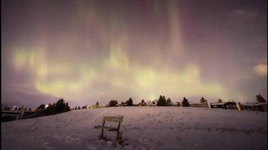 My last timelapse from the Feb 26-27th G2/G3 solar storm that covered Calgary in aurora all night. As we approach Solar maximum July 2025 here’s hoping there are more nights like these!