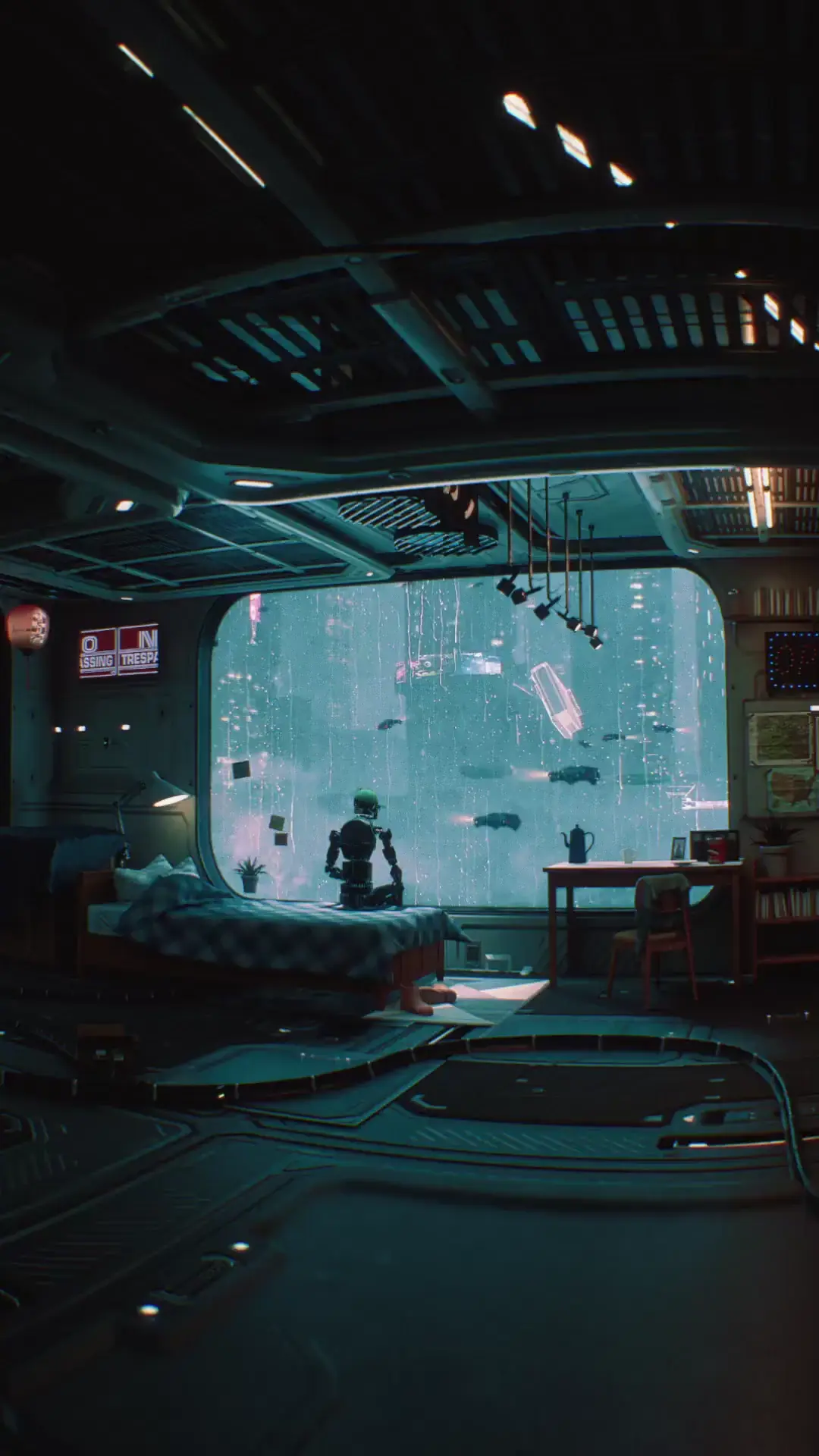 My room in the rain 🌧️ (Unreal Engine 5, by me)