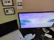 My screen looks sad that the monitor arm gave up the ghost today.
