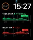 My watch face during market hours