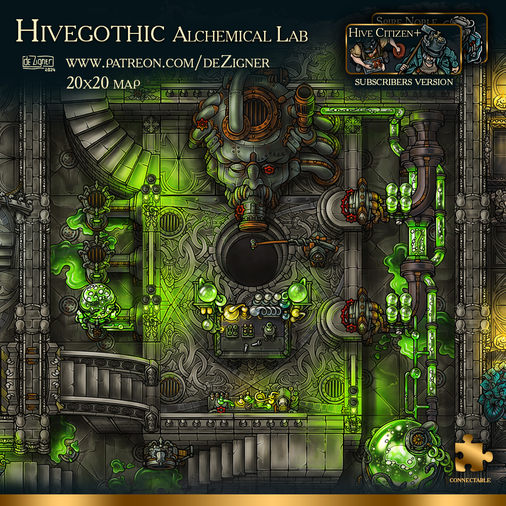 FREE Alchemist's Laboratory MAP [20x20] top-down | Scrolller