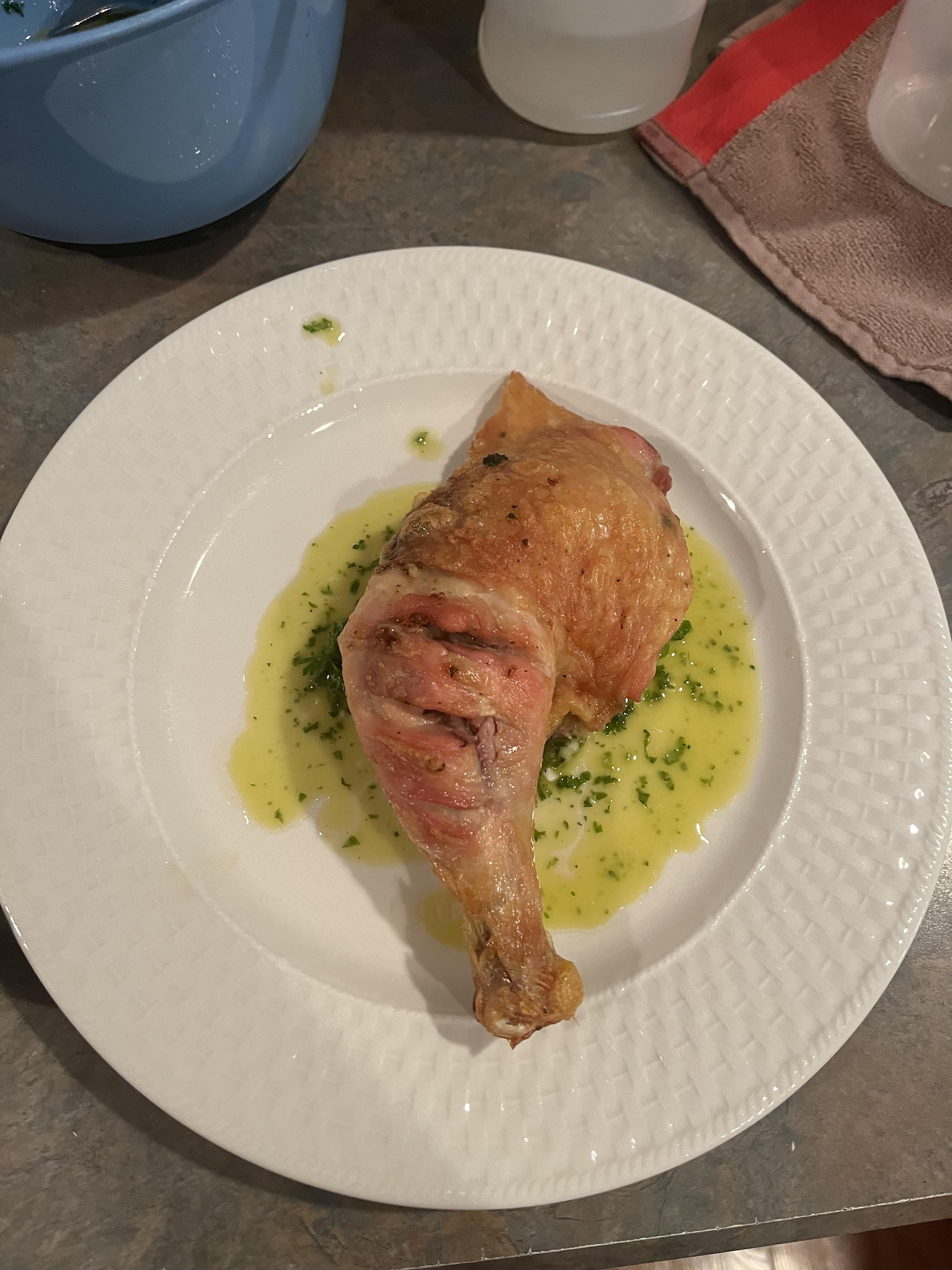 [homemade] Spatchcocked compound butter chicken | Scrolller