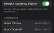 New Aqara camera missing from HomeKit accessories to “restrict”? Help