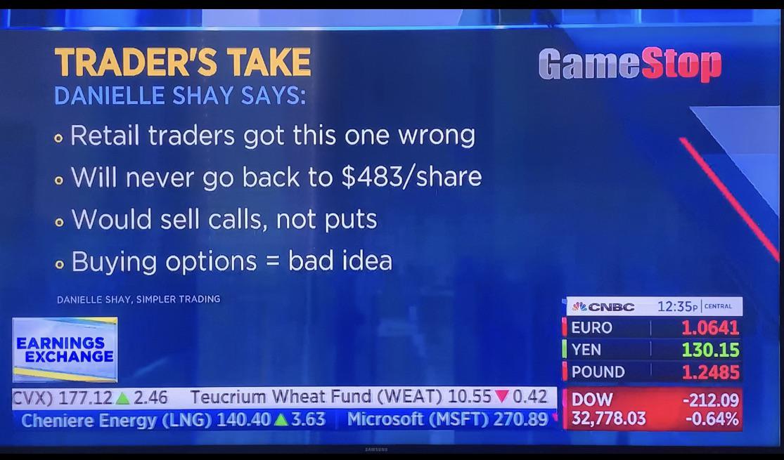 Citadel having CNBC go hard on GME today…your desperation stinks of FEAR! Not long after GME segment, this guy shows up with a background friend…way to dress up for tv guy!