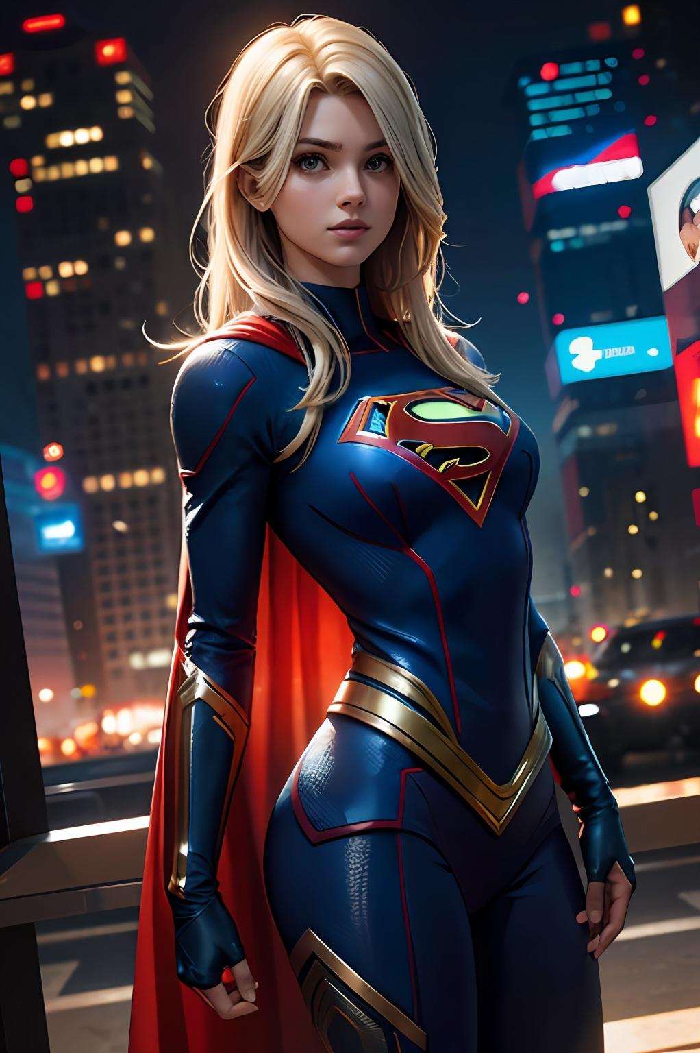 Hentai and roleplay digital art of women in costumes including Supergirl and Batgirl, and nude figures.
