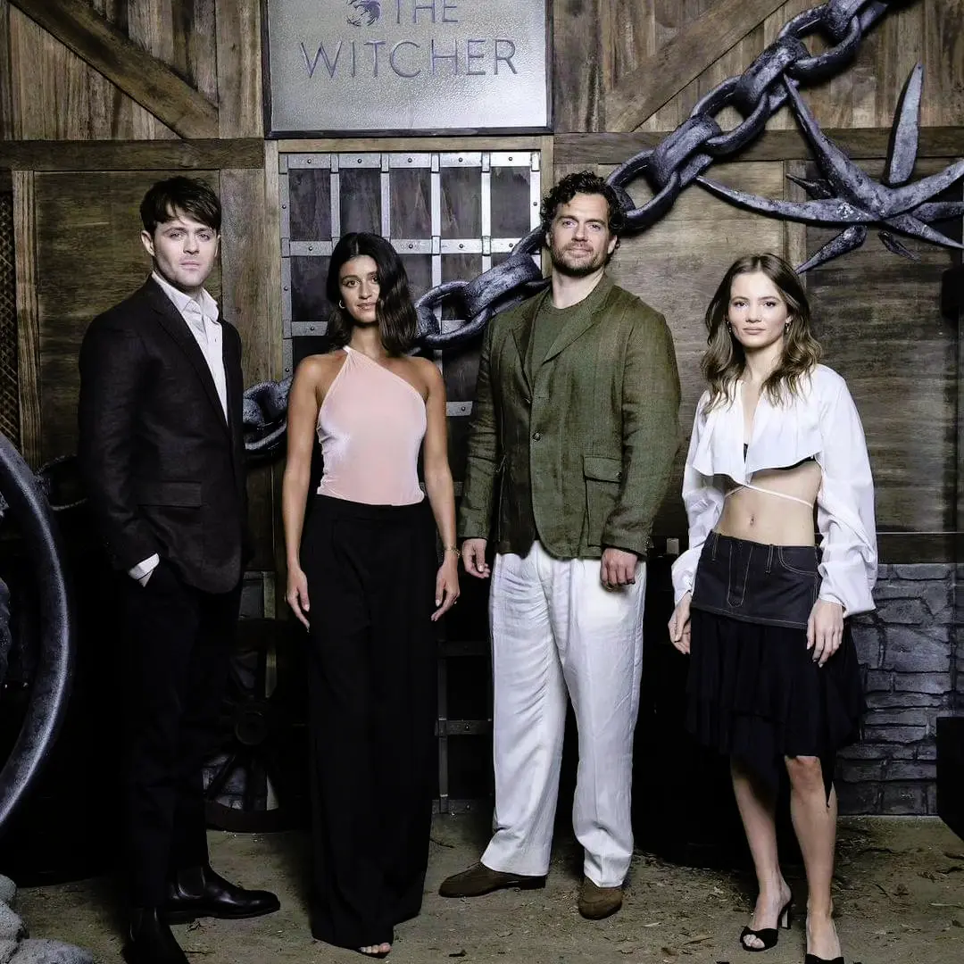 Witcher Cast Images Official photo of the main Witcher cast from the Tudum festival in São ...