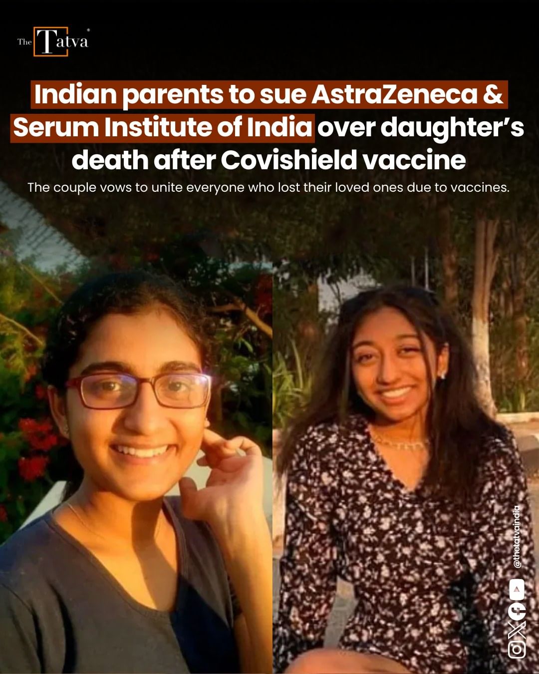 Parents to sue AstraZeneca over daughter's Covishield vaccine linked death