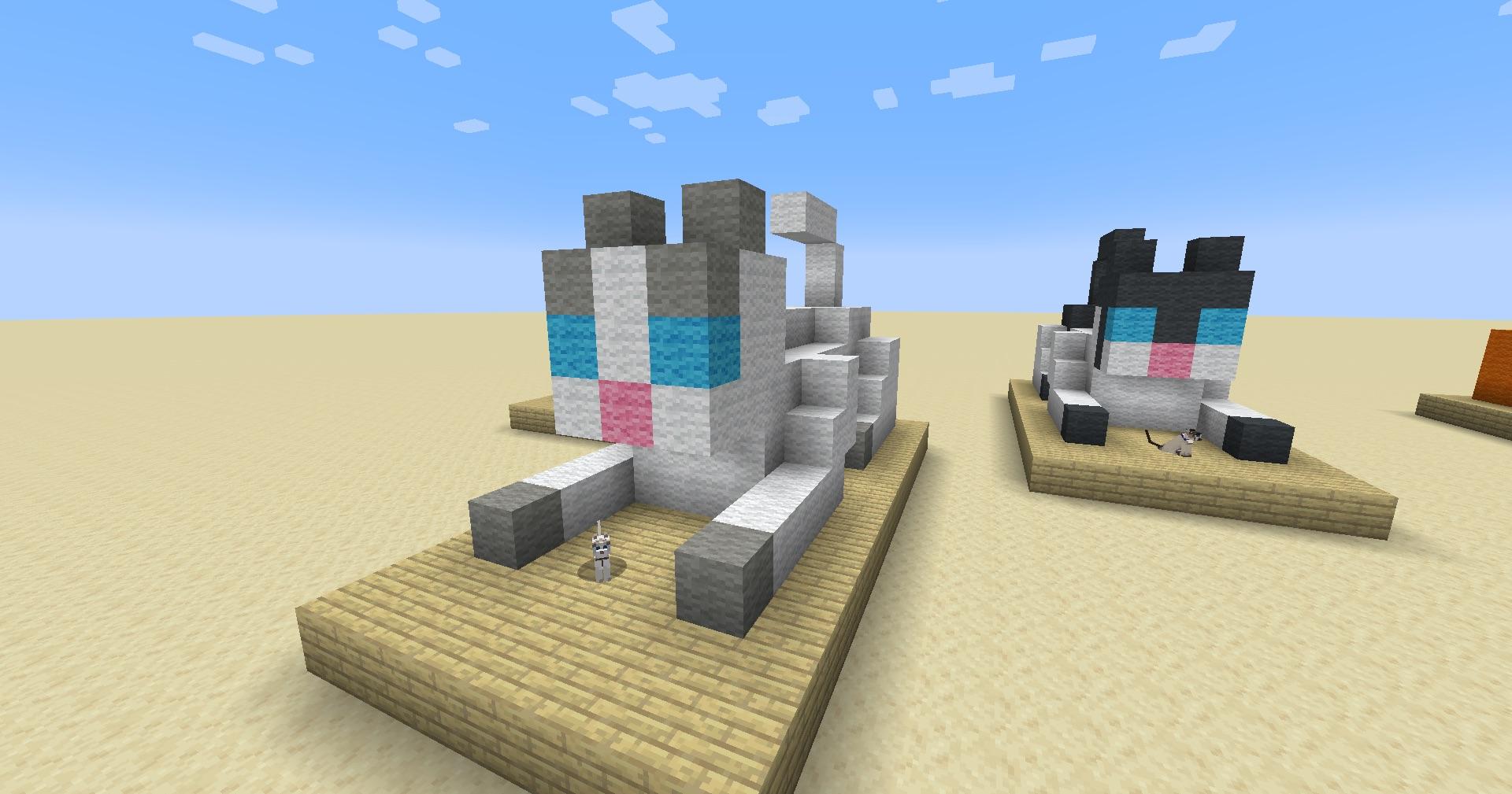 Some cat statues I built | Scrolller
