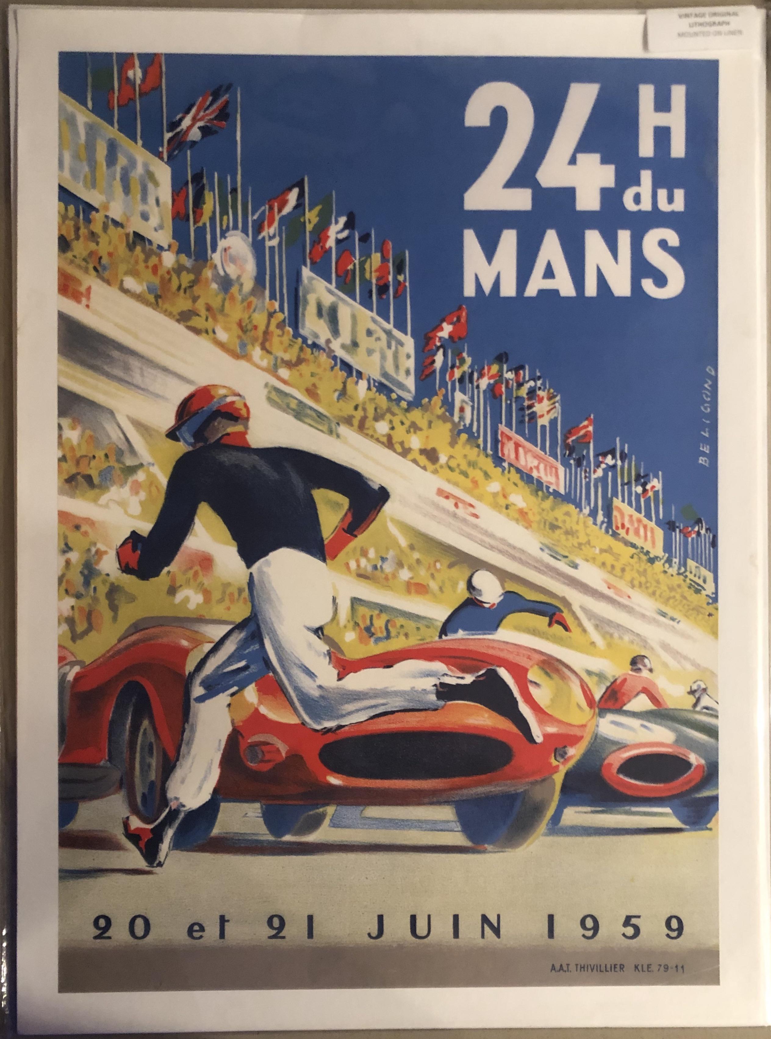 Original Le Mans Poster 1959 Scrolller