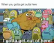 Out of my way im in a hurry