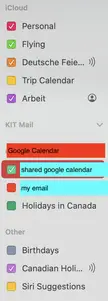 Outlook Exchange calendar not working in MacOS iCalendar app