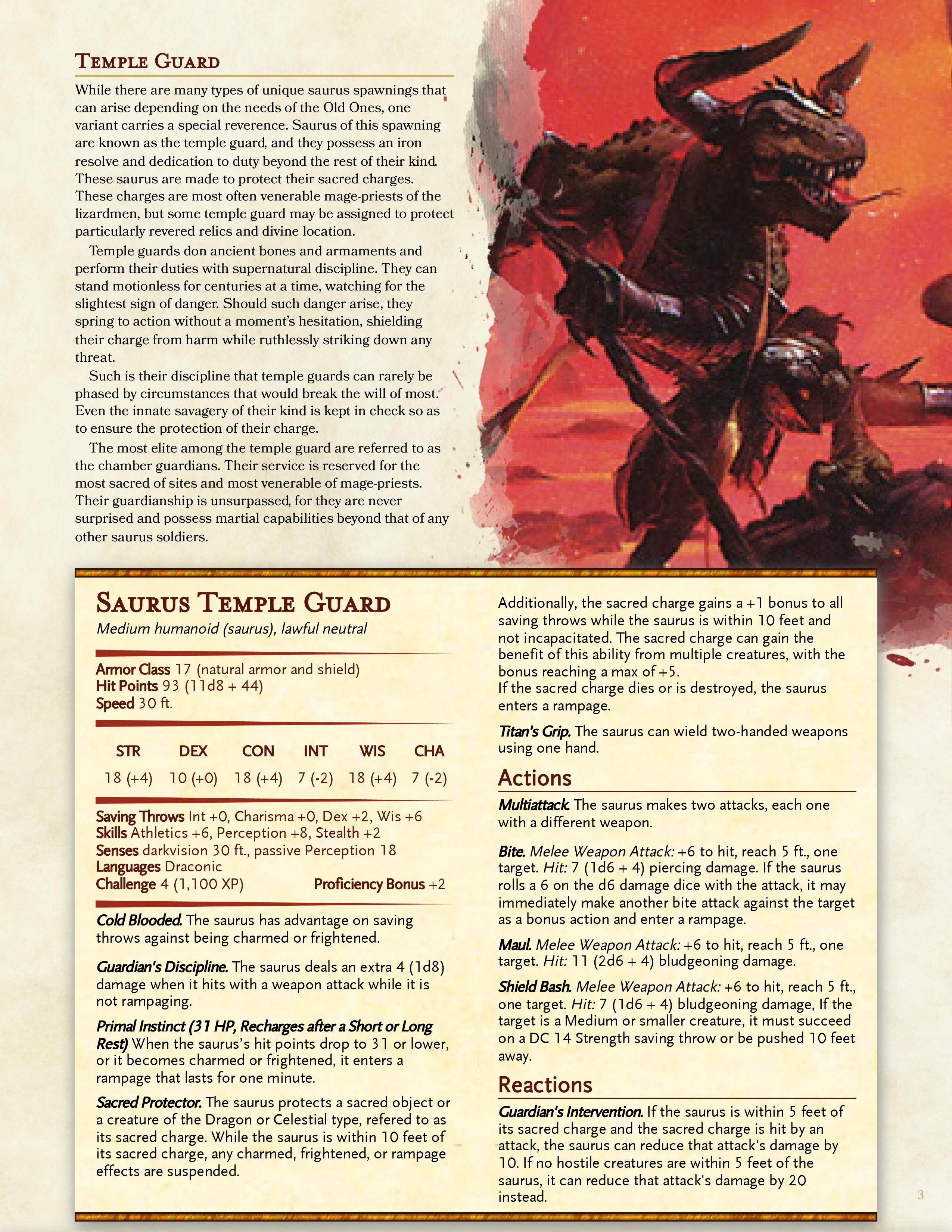Buff Saurus Saurus Warriors - Primal Soldiers of the Lizardmen Army (Includes ...