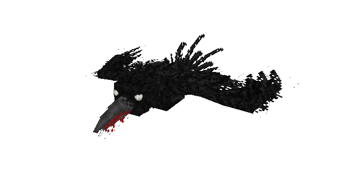 Crow model I made for Bloodborne x Minecraft mod | Scrolller