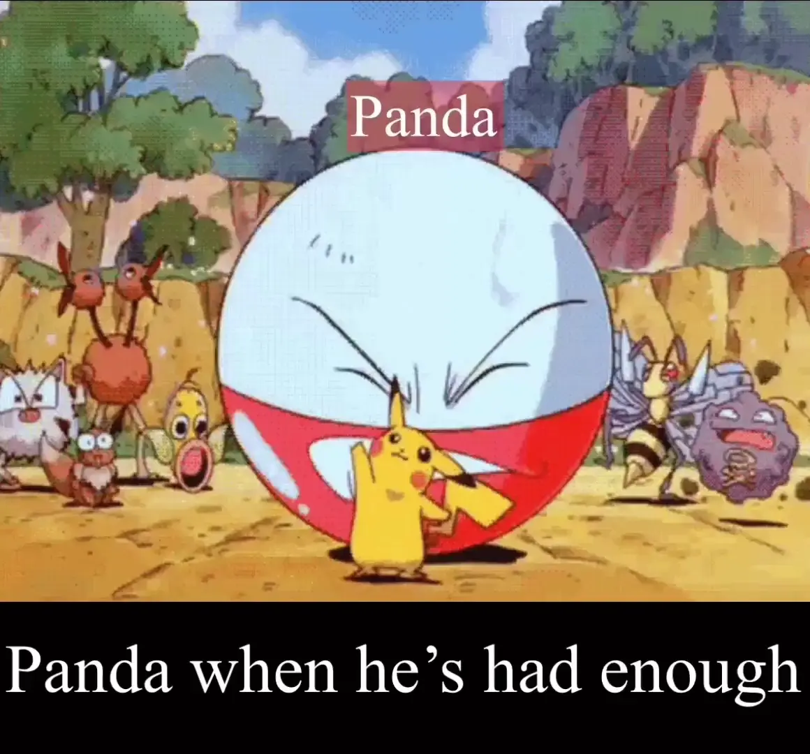 Panda if he was a Pokémon 