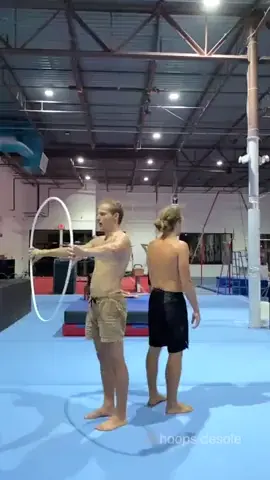 Passing through hulahoop